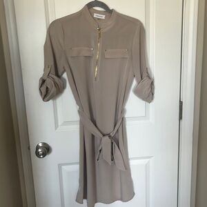Calvin Klein Dress size 2 tan color